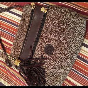 Brown Leather Shoulder Bag Made in Italy